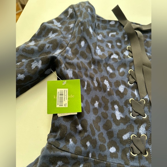 Kate Spade blue cheetah dress - Picture 6 of 7